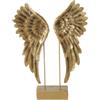 BOLTZE Espositore Cosmo (Ali d'Angelo, Colore Oro, L x P x A) 27 x 7,5 x 38 cm, per Interni, Statuetta Decorativa, Decorazione 1007630, Resina Sintetica, Gold, Normale