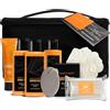 Body & Earth Alpha Set da Bagno per Uomo 8 Pcs, Profumo di Agrumi, Lozione per il Corpo, Detergente per Il viso, Gel Doccia, Bagnoschiuma, Scrub Corpo, Sale da Bagno, Regalo di San Valentino per lui