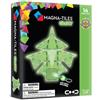 Magna-Tiles Glow In The Dark Set, The Original Magnetic Building Tiles For Creative Open Ended Play, Educational Toys For Children Ages 3 Years + (16 pezzi + LED Light Included), 18816