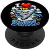 The Cheese I Heart The Swirl Funny Storm Chaser PopSockets PopGrip Adesivo