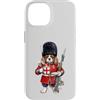 Dogs & Coffee Designs Custodia per iPhone 14 King-Charles Spaniel - Cane London King Guard, bandiera dell'Inghilterra