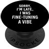 AI Vibe Code Programming Developer Humor Codifica divertente Vibe Agente AI Developer Prompt Ingegnere Coder PopSockets PopGrip Adesivo
