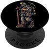 Motivo Minatore Amico Minerario Amico Minatore Con Casco E Lampada Da Minatore PopSockets PopGrip Adesivo
