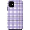 Aesthetic Pattern Co Custodia per iPhone 11 A quadretti lilla e lavanda