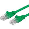 PremiumCord Cavo Patch Cat 6 UTP, 1Gbit/s, Cavo Ethernet, LAN, RJ45 Connettori, Flessibile e Robusto, AWG 26/7, Conduttori 100% CU, Verde, 1 m