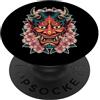 TOKYO WAVES Oni Mask Designs Maschera giapponese del diavolo Yokai del diavolo Hannya Giappone Oni PopSockets PopGrip Adesivo