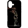T-Shirts Grafiche de Badmintonista per R Custodia per iPhone 17 Vintage Badminton Girl Disegno su una linea