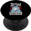 Cruise Ship Tropical Vacation Cruise Par Partner di crociera marito e moglie per il viaggio in crociera a vita PopSockets PopGrip Adesivo