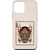 Hannya Oni Mask Aesthetic By TW Custodia per iPhone 12 mini Hannya Oni Mask Devil Yokai - Maschera giapponese con tatuaggio demone