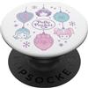 Polly Pocket Mattel - Poly Pocket - Decorazioni natalizie con fiocchi di neve PopSockets PopGrip Adesivo