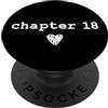 Librarian Bookish Bookworms & Novel Writ Capitolo 18 | Book Lovers Lettori & Autori 18° Compleanno PopSockets PopGrip Adesivo