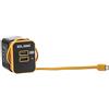 Elbe CARG-2000-N - Caricabatterie da parete, con 4 prese USB, cavo micro-USB in dotazione, colore: nero e arancione