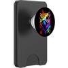 Animalsaxis Lupo ruggente fauna selvatica colore Splash Art Design PopSockets PopWallet per MagSafe