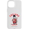 Dogs & Coffee Designs Custodia per iPhone 15 Dolce Divertente Bobtail Cane Londra KING'S GUARD Bandiera Inghilterra