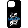 Bible Reflection Grace Reminder Custodia per iPhone 16 Pro Max Let He Who Is Without Sin Cast The First Stone |-