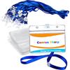 Comius Sharp Porta Badge Plastica, Comius Sharp 50 Pezzi Clear Impermeabili Badge Portabiglietti, Porta Badge Trasparente per Badge, Etichette, Cartellino con Nome, Carte