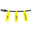 NIIMBOT Etichette per cavi, 25 x 78 mm, per etichettatrice B1/B2/B1 Pro/B2 Pro/B21 Pro/B21,1 rotolo da 100 pezzi, giallo