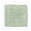 HOMESCAPES Tappetino da bagno di lusso, 1600 g/m², extra morbido, 100% cotone, reversibile, antiscivolo, lavabile, super assorbente, ad asciugatura rapida, colore: verde salvia, 50 x 50 cm, quadrato