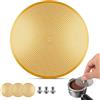 Vyranexa 3 pezzi schermo per caffè espresso 53,5 mm - filtro ultrasottile da 0,2 mm, in acciaio inossidabile riutilizzabile. Compatibile con cestello portafiltri Breville da 54 mm (Oro)