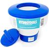 Swimline HYDROTOOLS - Dispenser Chimico di Grande capacità per Piscine e Spa, Compatibile con bromo e Cloro, Supporta compresse da 3-7 cm, Anello di Controllo Regolabile per Portata Personalizzabile