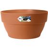 Elho Vibia Campana Bowl 27 - Vaso per Esterno - Ø 27.0 x H 14.0 cm - Terra