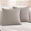 YSTELLAA 2 Pezzi Federe Cuscini Divano 50x50, Fodere Cuscini Minimalista Traspirante, Copricuscino Cerniera Invisibile, Copricuscini Decorativo, Divano Soggiorno Camera Da Letto, Kaki