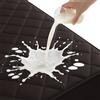 YSTELLAA Coprimaterasso Matrimoniale Impermeabile 160x190cm, Elastica Coprimaterasso Antiacaro, Proteggi Coprimaterassi Trapuntato Traspirante, Elastici Fino a 30cm, Caffè Scuro