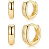 CRASLYMO Orecchini a cerchio in argento 925, piccoli orecchini a cerchio da donna, in argento e oro (8 mm,argento gioielli per dormire orecchini per donna e uomo e ragazza larghezza 3 mm, Lega di acciaio