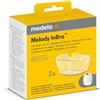 Medela Contenitore con tappo, 150 ml, confezione da 2, progettati per il tiralatte Melody InBra™