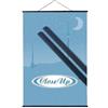 Close Up Listelli in plastica nera (70 cm) per poster, binari per poster, listelli per poster, guide di fissaggio (27,5 pollici)