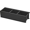 NINKA SideBOX 5051.82 41514 - Sistema organizer per cassetti Legrabox altezza C, con 3 scomparti per ulteriore spazio di archiviazione, in plastica, antracite, argento