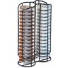 Relaxdays Porta Cialde Tipo Tassimo, Contenitore per 32 Capsule Macchinetta, Doppia Torre in Metallo, 29x18x8,5 cm, Nero