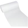 Deko AS GmbH DEKO AS Runner da tavola effetto lino, in poliestere, inodore, 20 cm x 5 m, colore: bianco