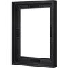Abtgt Cornice galleggiante su tela da 2,3 x 12 cm con profondità di 2,3 cm, cornice galleggiante nera per dipinti su tela con adesivo, cornice artistica da parete verticale o orizzontale per stampe a