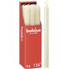 Bolsius Rustik Candele a bastoncino - Avorio - 9 pezzi - durata 13 ore - Non profumate - Cera vegetale naturale - Senza gocciolamento - Senza olio di palma - 27 x 2,3 cm