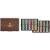 Mungyo MPHM-100W - Gallery Artists' Handmade Soft Pastels, set di 100 pastelli di qualità artistica arrotolati a mano in una scatola di legno, consistenza morbida