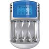 Varta Caricabatterie LCD per AA/AAA, Adattatore 12V e Cavo USB Inclusi