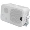 Dynavox mini cassa a 3 vie con supporto per montaggio a parete, coppia, piccolo altoparlante surround per home cinema, bianco