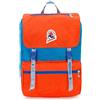 Invicta Zaino Ufficio Jolly Vintage, Rosso Blu, Icon, Zaono Mono Scomporto con Tasca Porta PC 13'', Zaino Casual, Viaggio, Studio, Università, per Uomo e Donna