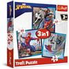 Trefl - Marvel Spiderman, Piccoli Amici Ragni - Puzzle 3in1, 3 Puzzle, da 20 a 50 Pezzi - Diversi Gradi di Difficoltà, Gioco per Bambini dai 3 anni