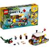 LEGO Creator 3in1 Riverside Houseboat 31093 Building Kit, New 2019 (396 pezzi)