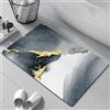 Pinkrin Diatomite Stone Bath Mat - Tappetino da Bagno in Pietra Morbido e Confortevole, Estremamente Assorbente, Perfetto Tappetino da Bagno Antiscivolo, Adatto per Diversi Stili di Casa