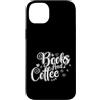 Reading book hobby shelf library smart e Custodia per iPhone 14 Plus Libri e Letture Caffè