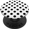 Preposh Whaite e Nero Grande Polka Dot Boho Vintage Estetica PopSockets PopGrip Adesivo