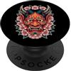 Hannya Oni Mask Aesthetic By TW Maschera giapponese del diavolo Hannya giapponese Oni Maschera Yokai Oni PopSockets PopGrip Adesivo