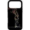 T-Shirts Grafiche de Badmintonista per R Custodia per iPhone 17 Pro Max Vintage Badminton Girl Disegno su una linea