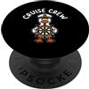 Cruise Ship Tropical Vacation Cruise Par Cruise Crew Anatra Divertente Nave Crociera Barca Da Crociera Gli Amanti PopSockets PopGrip Adesivo