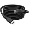 DIGITUS Cavo USB-C - USB4 versione 2.0 - 1,5 m - da Type-C a Type-C - Rivestimento flessibile in silicone - Risoluzione video fino a 16K a 60 Hz - 80 Gbit/s - PD 3.1 240 W - Nero