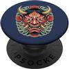 Hannya Oni By Tokyo-Waves Maschera giapponese del diavolo Hannya giapponese Oni Maschera Yokai Oni PopSockets PopGrip Adesivo