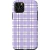 Aesthetic Pattern Co Custodia per iPhone 11 Pro A quadretti lilla e lavanda